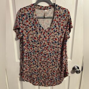 Large floral Latched Mama nursing shirt